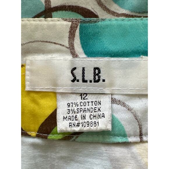 S.L.B Pleated A-Line Skirt 12 Pink Blue Yellow Polka Dots Casual Fun Kidcore - Picture 5 of 8